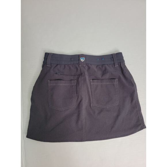 Kuhl Skort Women 0 Gray Strattus Stretch Drawstring Outdoor Skirt Gorpcore 6241 - Picture 8 of 10
